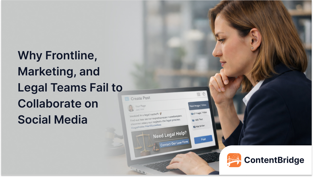 Why Frontline, Marketing, and Legal Teams Fail to Collaborate on Social Media