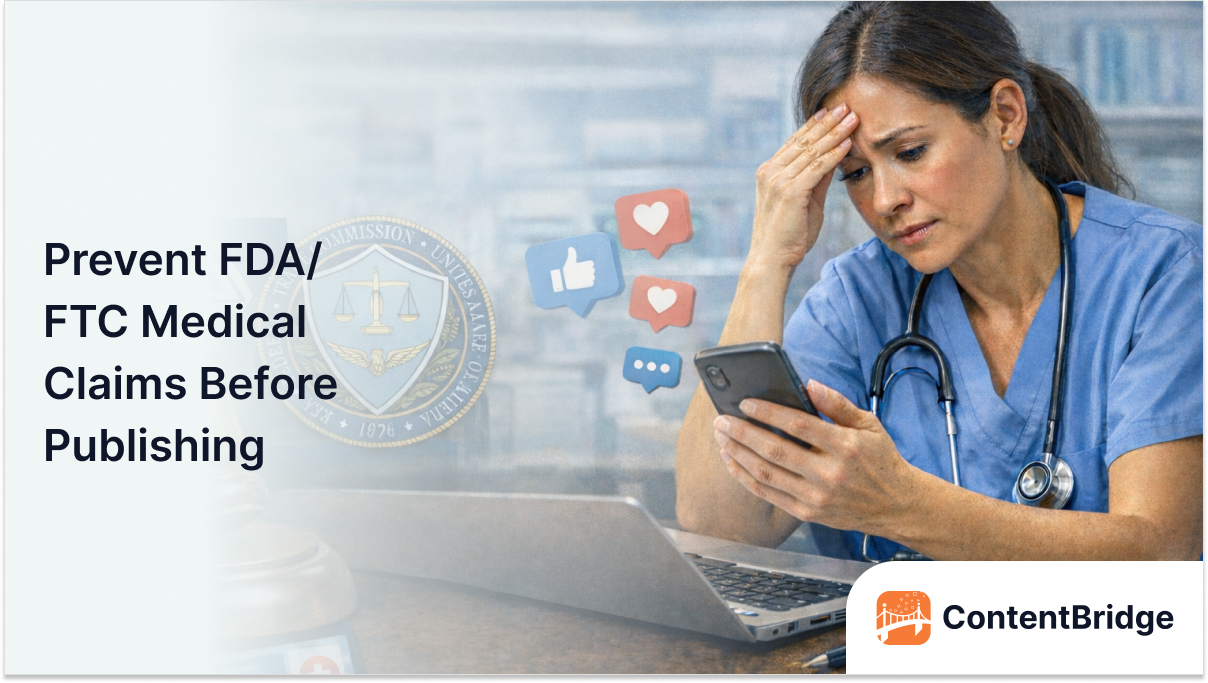 FTC Medical Claims Before Publishing