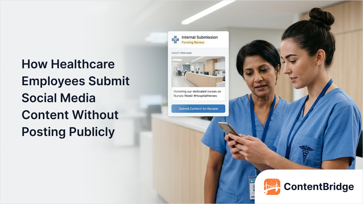 How Healthcare Employees Submit Social Media Content Without Posting Publicly