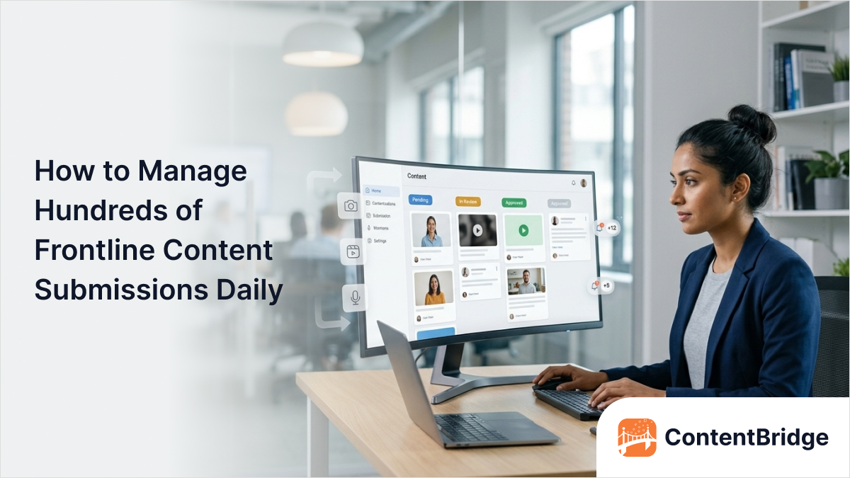 How to Manage Hundreds of Frontline Content Submissions Daily