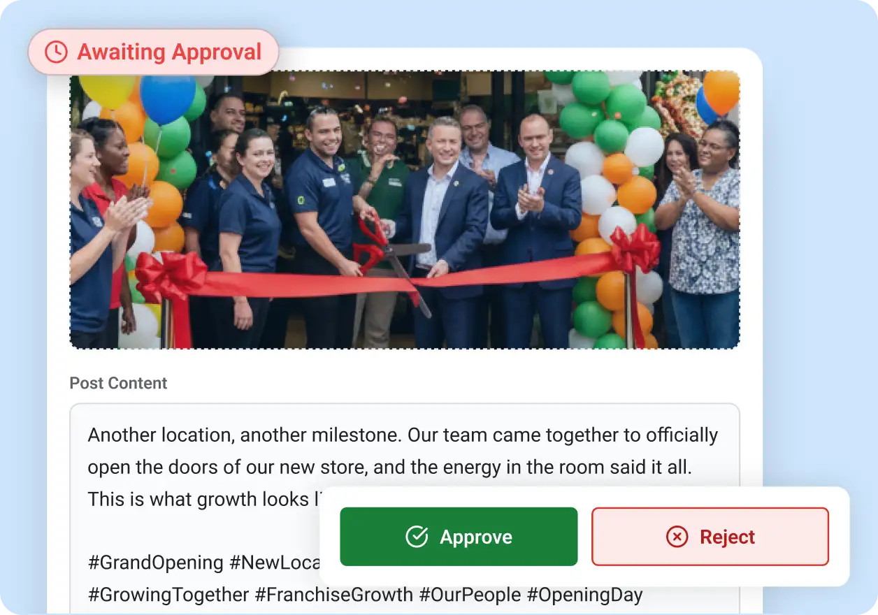 ContentBridge routes it through your approval chain