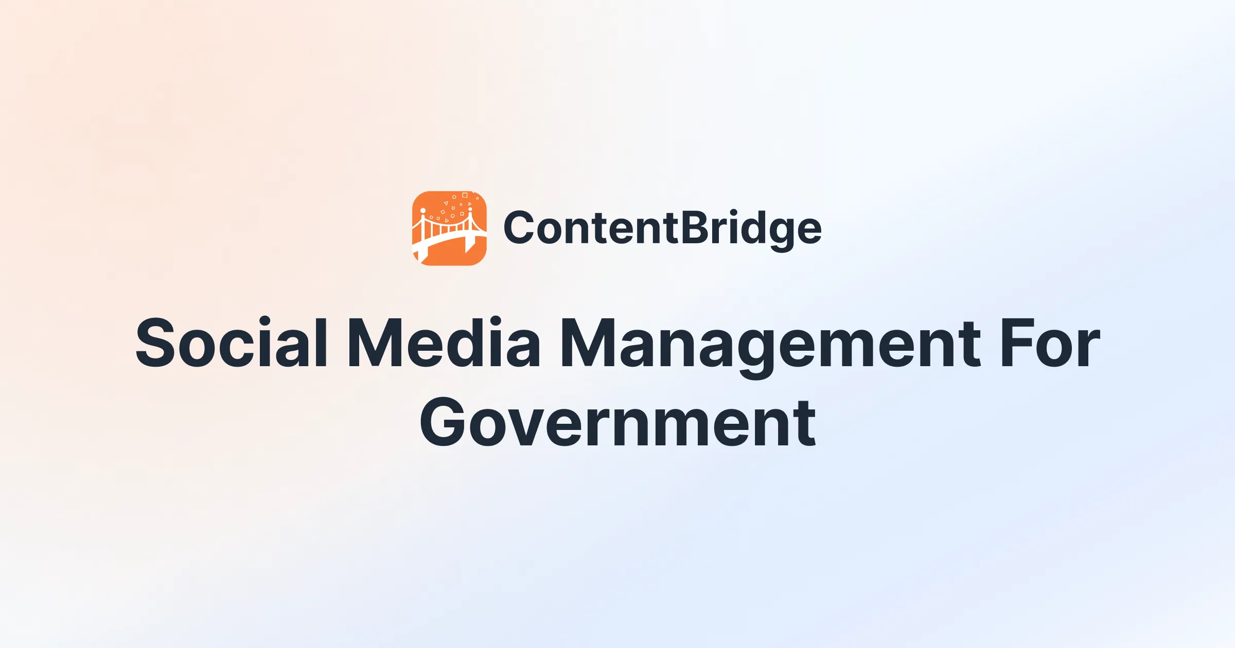 Social Media Management for Government